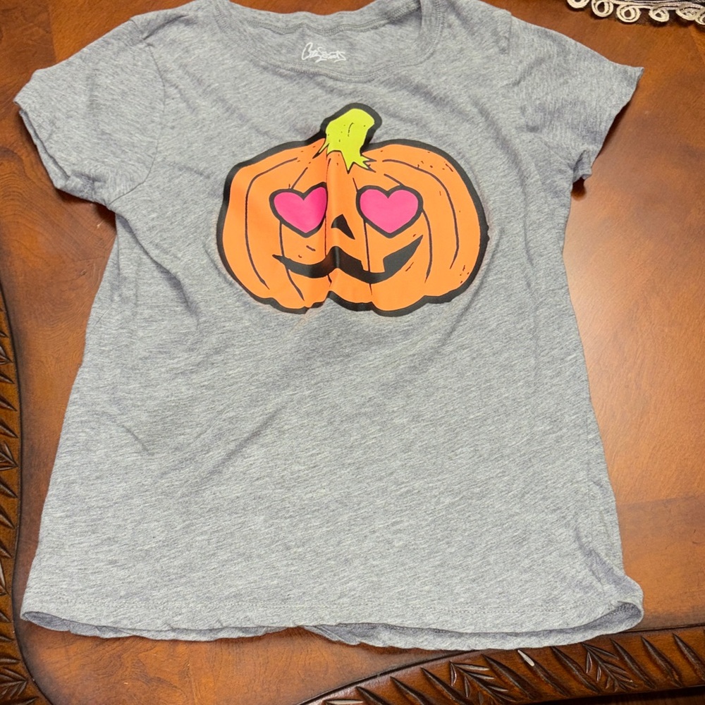 City Streets Gray Pumpkin Face Tee